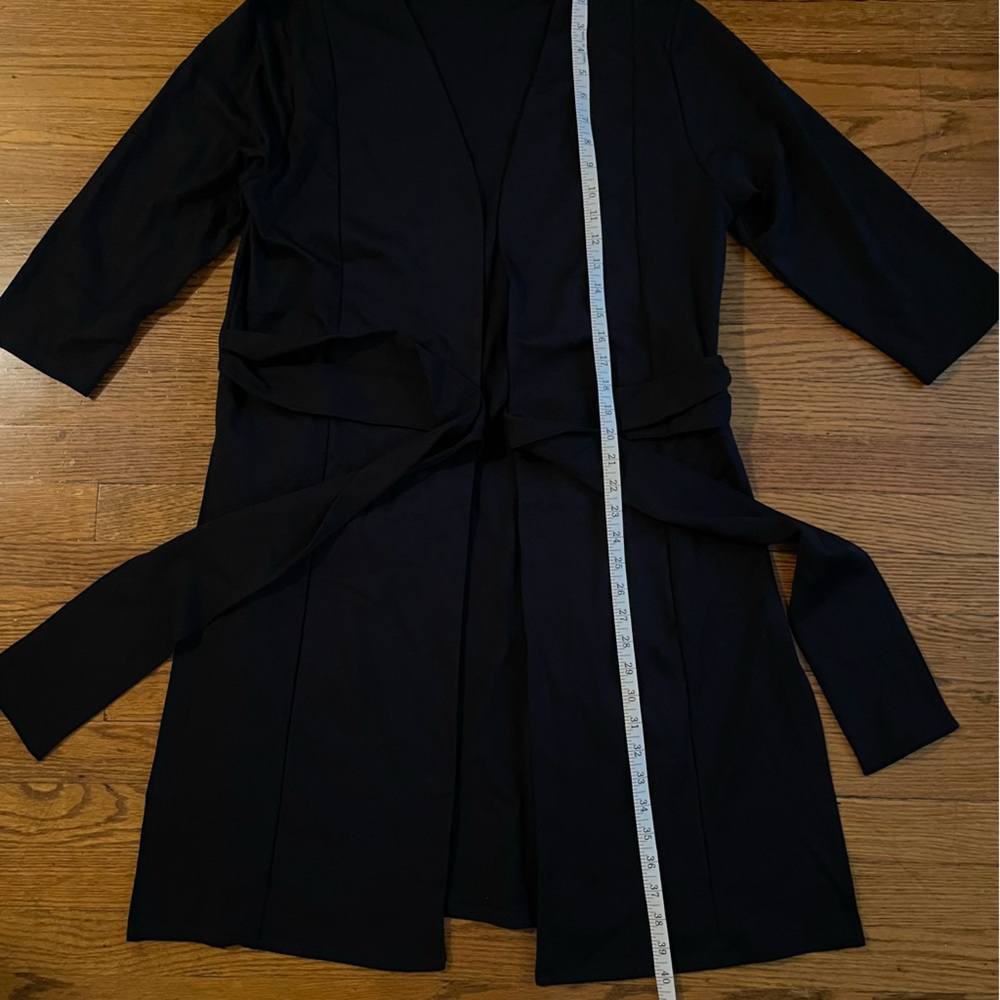 Seek No Further Elegant Black Wrap Cardigan - Picture 3 of 8